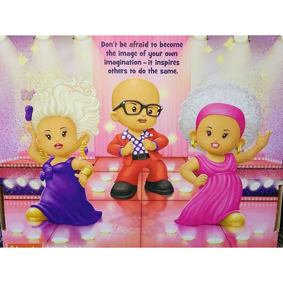 Little People RUPAUL Special Edition 3 Figure Set by Fisher Price - Picture 6 of 8
